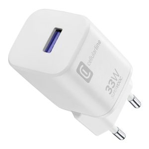 CARIC.RETE OPPO USB-A 33W BIA - CELLULAR LINE ACHOPPOUSBSV33WW