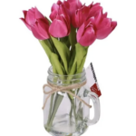 TULIPANI ARTIFICIALI C/VASO COD. 36342 - DI.MO COMMERCIALE S.P.A. 36342