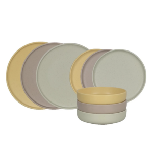 SET DA TAVOLA 18 PEZZI SKANDIK COLORATI PIATTI COLORATI IN PORCELLANA (6 FONDI , 6PIANI, 6 FRUTTA ) - DI.MO COMMERCIALE S.P.A. 49428