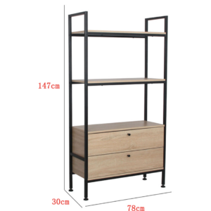 LIBRERIA HAMILTON 2MENSOLE + 2CASSETTI - DI.MO COMMERCIALE S.P.A. 49556