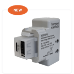 TSW KS312PU KEYSTONE ALIM.USB 20W - TECNO SWITCH S.R.L. KS312PU