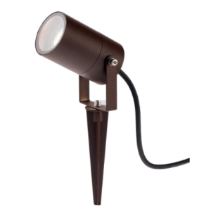 Proiettore AKRON IP65 nero per esterni con picchetto incluso (1XGU10) - FEU IAKRONNER