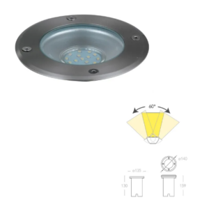 INTEC LIGHT Drive M-R1 Segnapassi ad incasso a pavimento calpestabile IP67 - FEU IDRIVER1