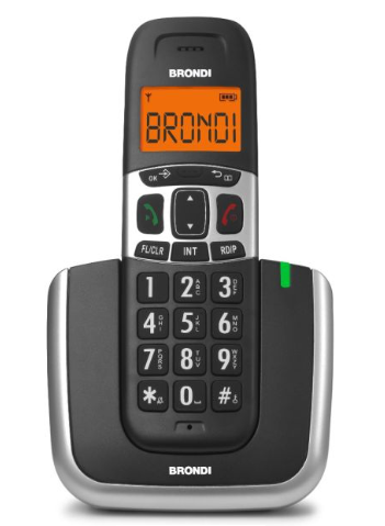 BRONDI BRAVO PLATINO TELEFONO CORDLESS - BRO BRAVO/PLATINUM/BK/SI