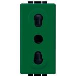 living int - presa bipasso 2p+t verde - TIC L4180V