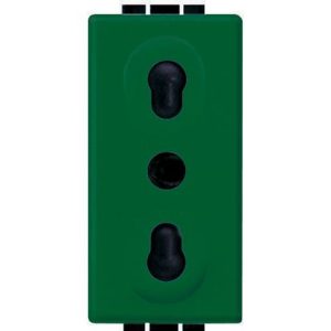 living int - presa bipasso 2p+t verde - TIC L4180V