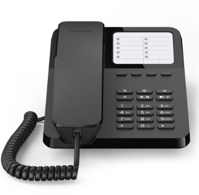 GIGASET TELEFONO FISSO NERO 400 - SIS DESK/400/BK