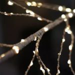 ALBERO BIANCO LUMINOSO CM.150h 168 MINI LED BIANCO CALDO ANCHE X ESTERNO - ENA EL76255