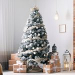 ALBERO DI NATALE XL h240cm PINO NEVICATO 1646rami diametro 142cm - ENA AA01192