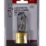 LUCCHETTO IN ACCIAIO AD ARCO LUNGO 30MM - GBT GBT421L