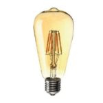 FILAMENT LED VETRO AMBRATO ST64 8W 800LM 2700K E27 V220/240F F - GBT HG803