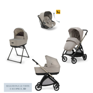 INGLESINA ELECTA TRIO SISTEMA 4 BATTERY BEIGE (telaio escluso) - ING SYS/QUAT/ELEC/RC/BTB
