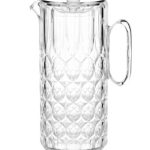 GUZZINI CARAFFA VANITY TRASPARENTE ISCC+ Materiale Bio Based 11,3x16,9xh28,8 cm - 1750 cc LAVABILE IN LAVASTOVIGLIE - GUZ 131200AR00